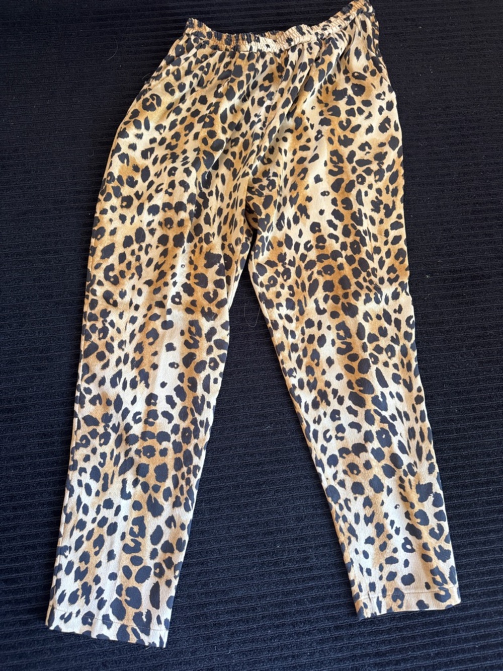 Ronny Kobo Collectio Leopard Print Leggings - Tan & Black
